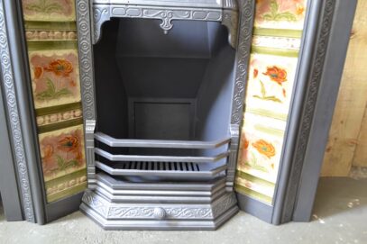 Victorian Fireplace Insert Tiled 4646TI - Oldfireplaces