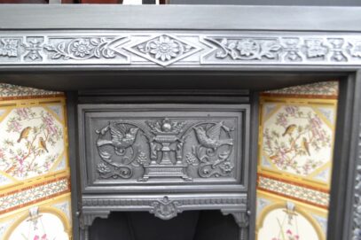 Victorian Tiled Fireplace Insert 4650TI - Oldfireplaces