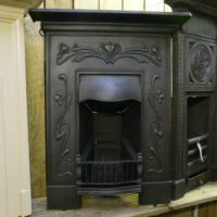 274-917 Art Nouveau Bedroom Fireplace