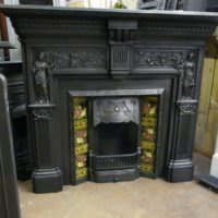 036CS_1324_Victorian_'Peace_&_Plenty'_Cast_Iron_Fireplace_Surround