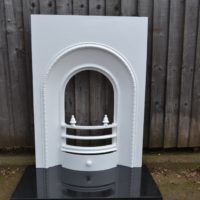 Painted Victorian Bedroom Arched Insert 2016AIq Antique Fireplace Company.