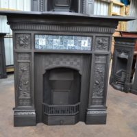 Victorian Arts & Crafts Tiled Fireplace - 3080TC - The Antique Fireplace Company