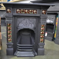 Reclaimed Victorian Tiled Fireplace - 4000TC - Antique Fireplace Co