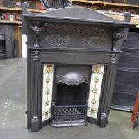 Unique Art Nouveau Tiled Fireplace 4187TC - Oldfireplaces