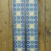 Reproduction Blue Floral Tile - R068 Oldfireplaces