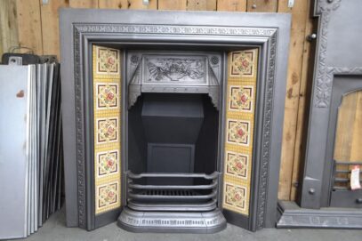 Original Victorian Tiled Insert 4647TI - Oldfireplaces