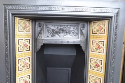 Original Victorian Tiled Insert 4647TI - Oldfireplaces