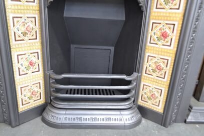 Original Victorian Tiled Insert 4647TI - Oldfireplaces