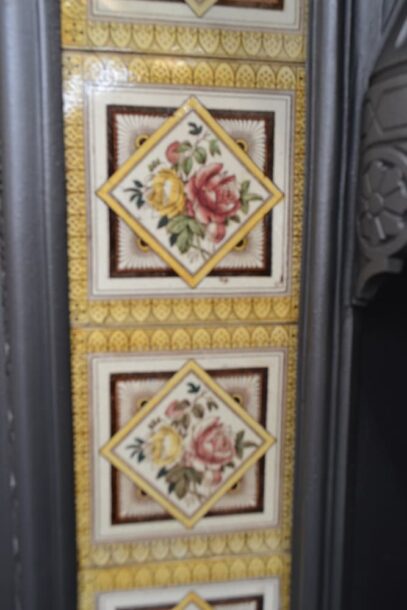 Original Victorian Tiled Insert 4647TI - Oldfireplaces