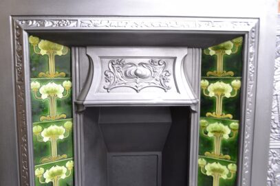 Art Nouveau Tiled Insert 4649TI - Oldfireplaces