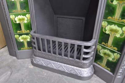 Art Nouveau Tiled Insert 4649TI - Oldfireplaces