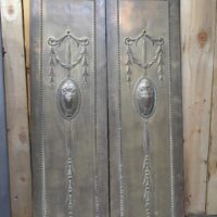 Edwardian Brass Fireplace Panels 4654I - Oldfireplaces