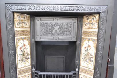 Antique Victorian Tiled Insert 4657TI - Oldfireplaces