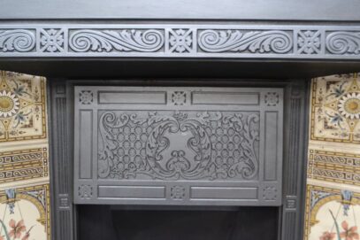 Antique Victorian Tiled Insert 4657TI - Oldfireplaces